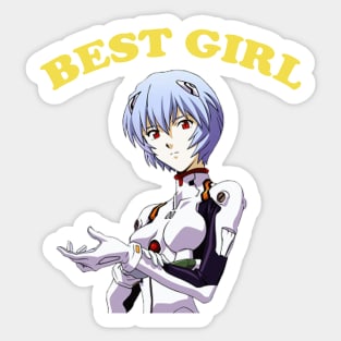 Rei Ayanami Best Girl Sticker